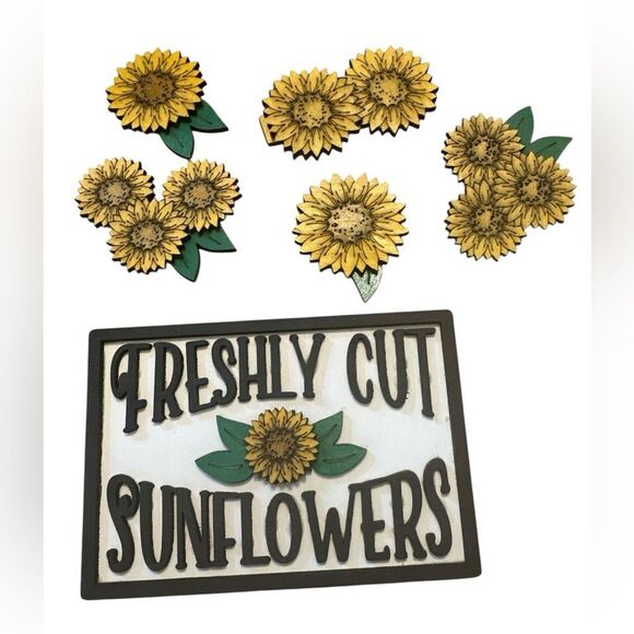 Hand painted Sunflower Decoration with Jar. - Picture 1 of 10